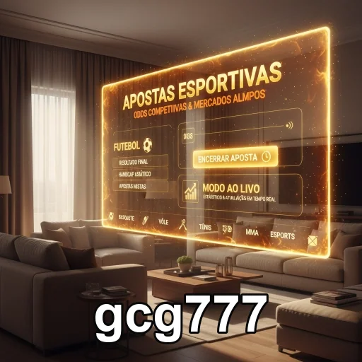 Interface de apostas esportivas no gcg777 com odds visíveis.