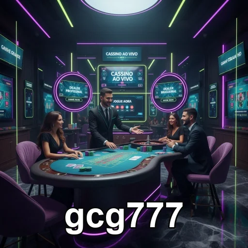 Ambiente de cassino ao vivo no gcg777 com dealers profissionais.