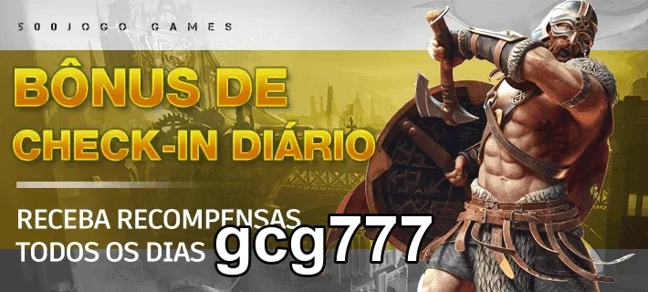 Imagem do gcg777 destacando bônus diários para jogadores.