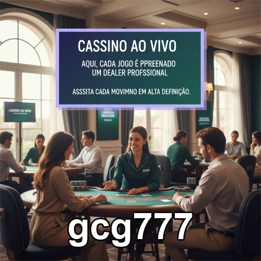 Jogos de cassino ao vivo com dealers profissionais na gcg777.