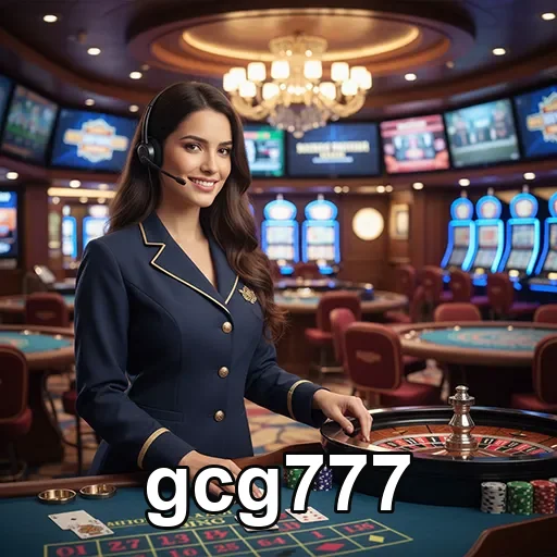 Atendente do gcg777 em cassino com slots exclusivas.