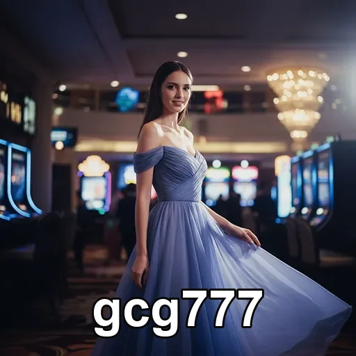 Mulher em vestido elegante em ambiente de cassino gcg777.