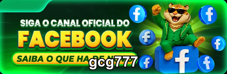 O aplicativo gcg777 promove seu canal oficial no Facebook.