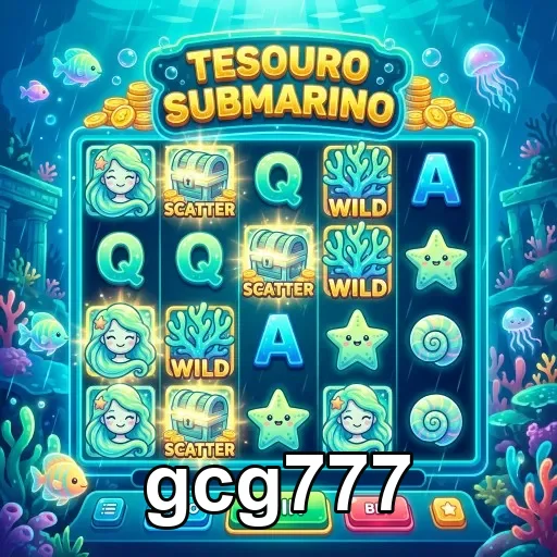 Tela do jogo 'Tesouro Submarino' da gcg777 no mobile.