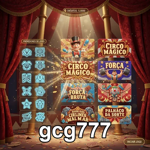 Slots como 'Circo Mágico' e 'Palácio da Sorte' no gcg777.