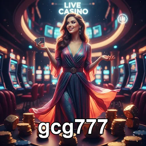 Jogadora em cassino ao vivo no gcg777 com fichas de jogo.