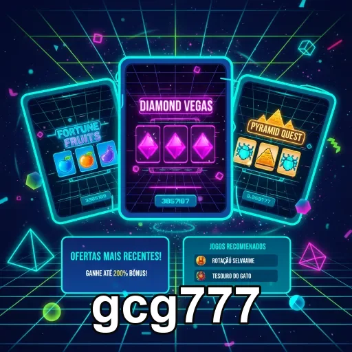 Tela do gcg777 mostrando jogos de slots VIP em destaque.