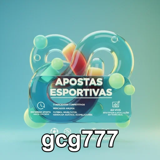 Grafismo da gcg777 destacando apostas esportivas seguras.